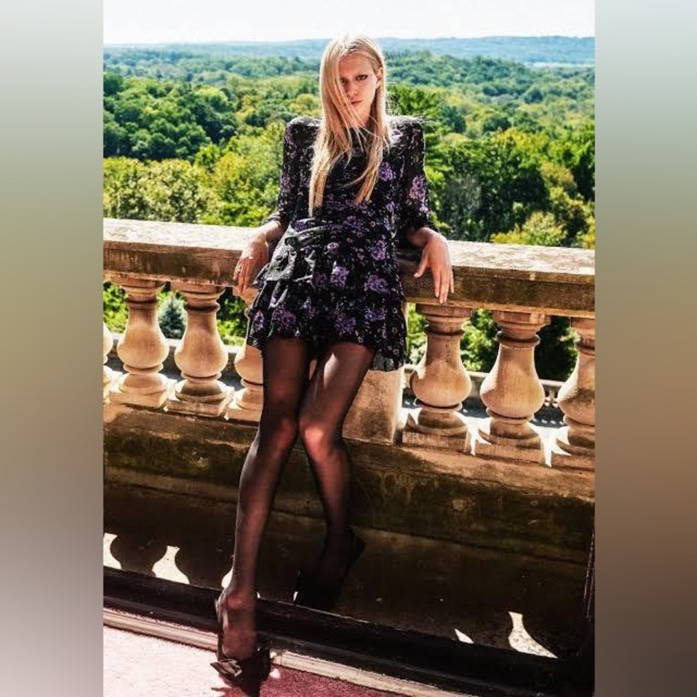 🔥🔥🔥NEW Zara Purple Floral Mini Dress
